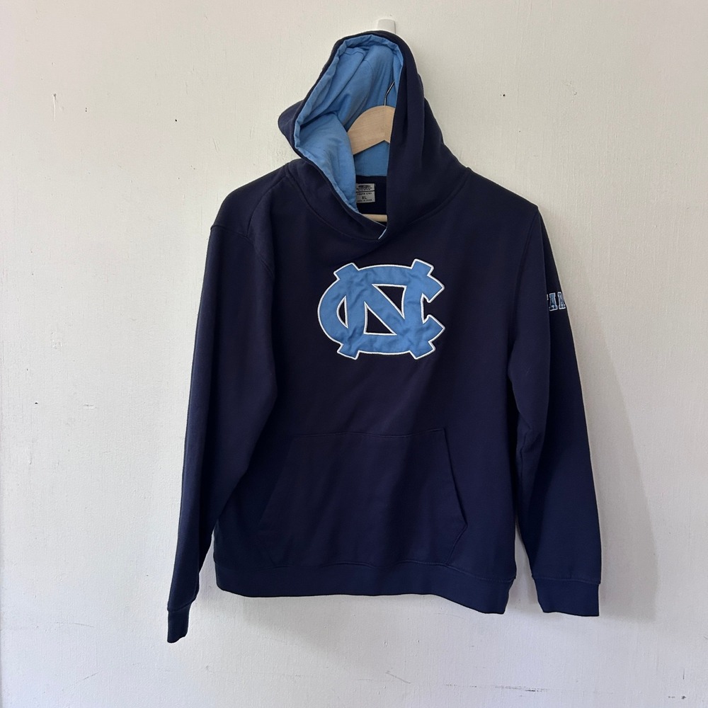 Stadium Athletics Hoodie Youth XL Navy UNC Tar Heels Embroidered Sporty